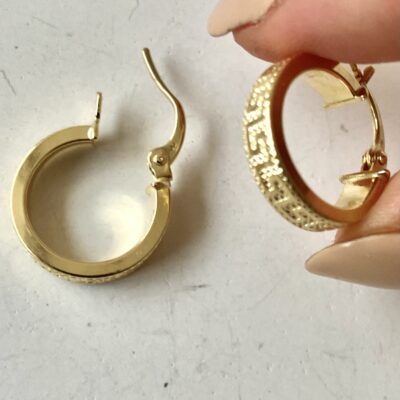 گوشواره حلقه ای ورساچه سه بعدی