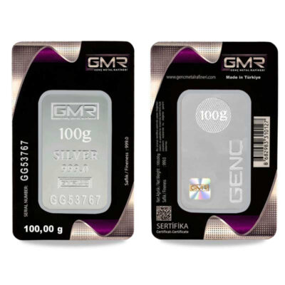 نقره 100 گرمی GMR