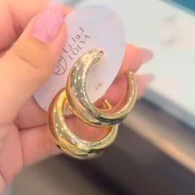 گوشواره نیمه حلقه ای حجیم