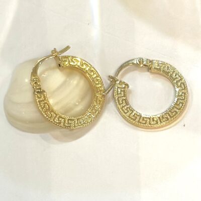 گوشواره حلقه ای ورساچه تخت (کوچک)