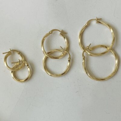 گوشواره حلقه ای پیچ مدل 1