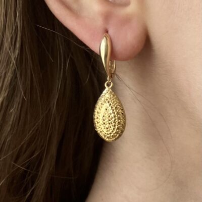 گوشواره اشکی آوا – طلایی
