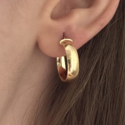 گوشواره حلقه ای آینه ای