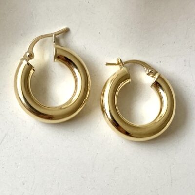گوشواره حلقه ای آینه ای