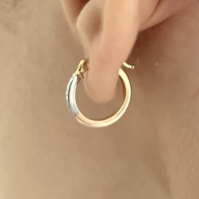 گوشواره سه رنگ طرح ورساچه (کوچک)